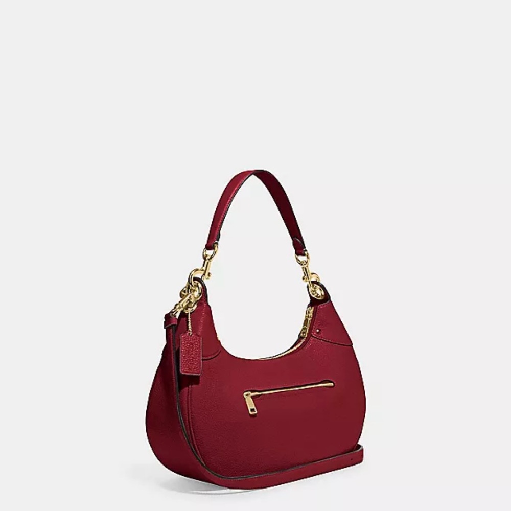 New Coach CI790 Mara Hobo Pebble Leather Shoulder bag Cherry. Brand New w/tags
